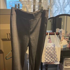 Gray Plaid Pants